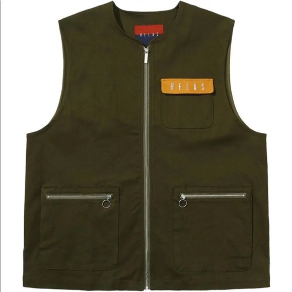 Helas Utile Sleeveless Gilet Jacket - Green - Picture 1 of 2